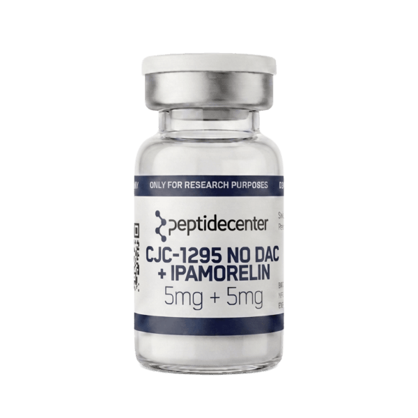 Vial mit CJC-1295- und Ipamorelin-Blend, 5 mg + 5 mg, von PeptideCenter