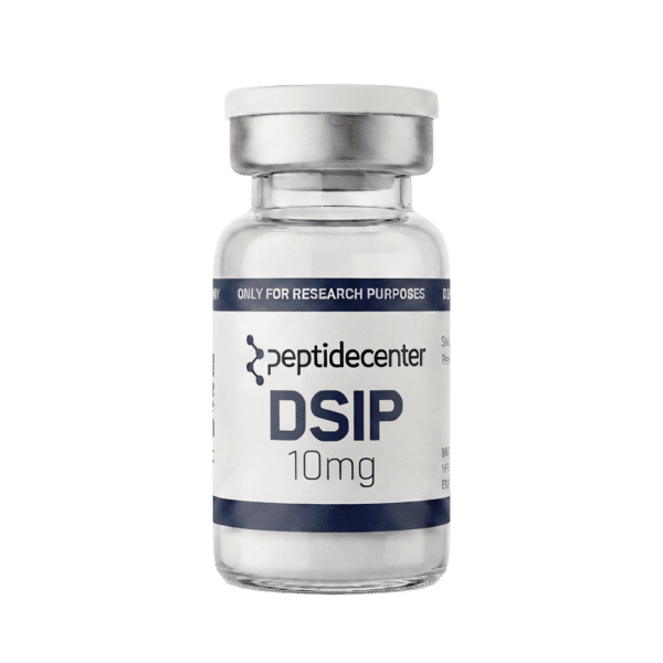 Flacon DSIP (Delta Sleep-Inducing Peptide) gevriesdroogd poeder van PeptideCenter